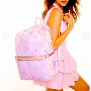 LOVESHACKFANCY STATE BACKPACK HIBISCUS HAPPY THOUGHTS